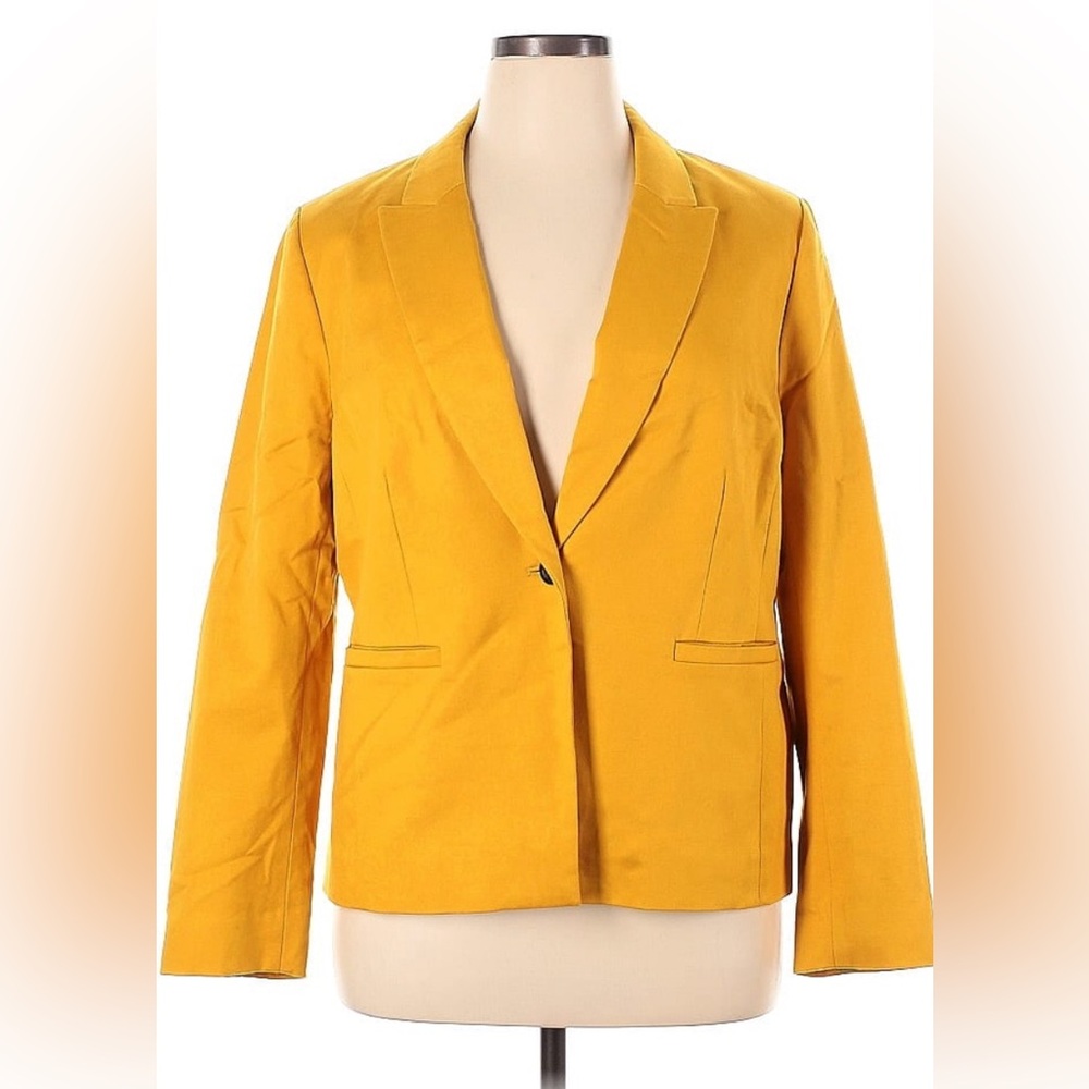 BODEN - classic yellow blazer size US 16/18 UK 20